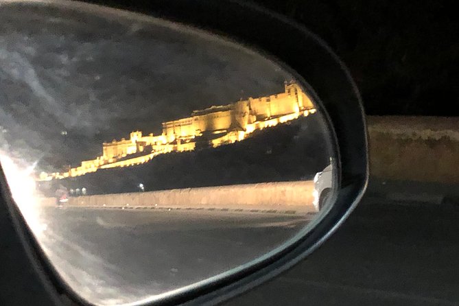 Guided Night Tour of Jaipur With Optional Street Food Tasting - Hawa Mahal from the outside: the iconic facade’s night personality