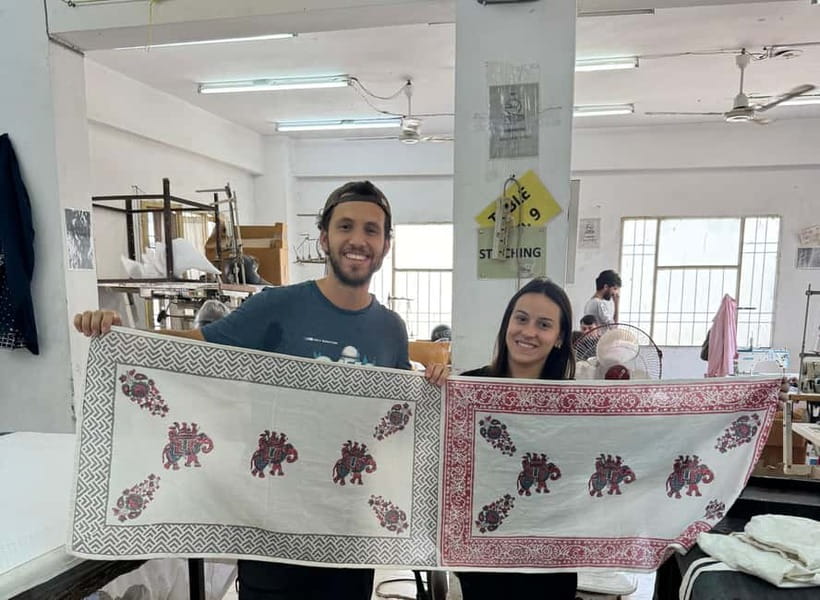 Jaipur: Block Printing Workshop and Hands-on Experience - What you get to print: scarves, aprons, totes, and place settings