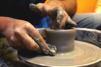 Wheel Pottery Workshop - The Workshop Flow: Clay, Throwing, Centering, Raising, and Drying